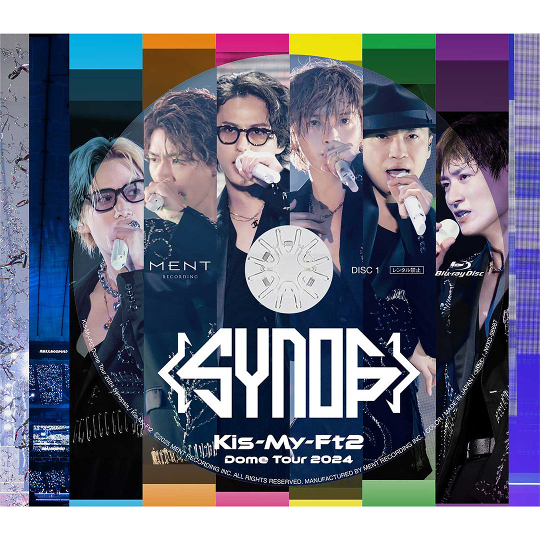 
                  
                    【初回盤A(2DVD)】LIVE DVD & Blu-ray「Kis-My-Ft2 Dome Tour 2024 Synopsis」
                  
                